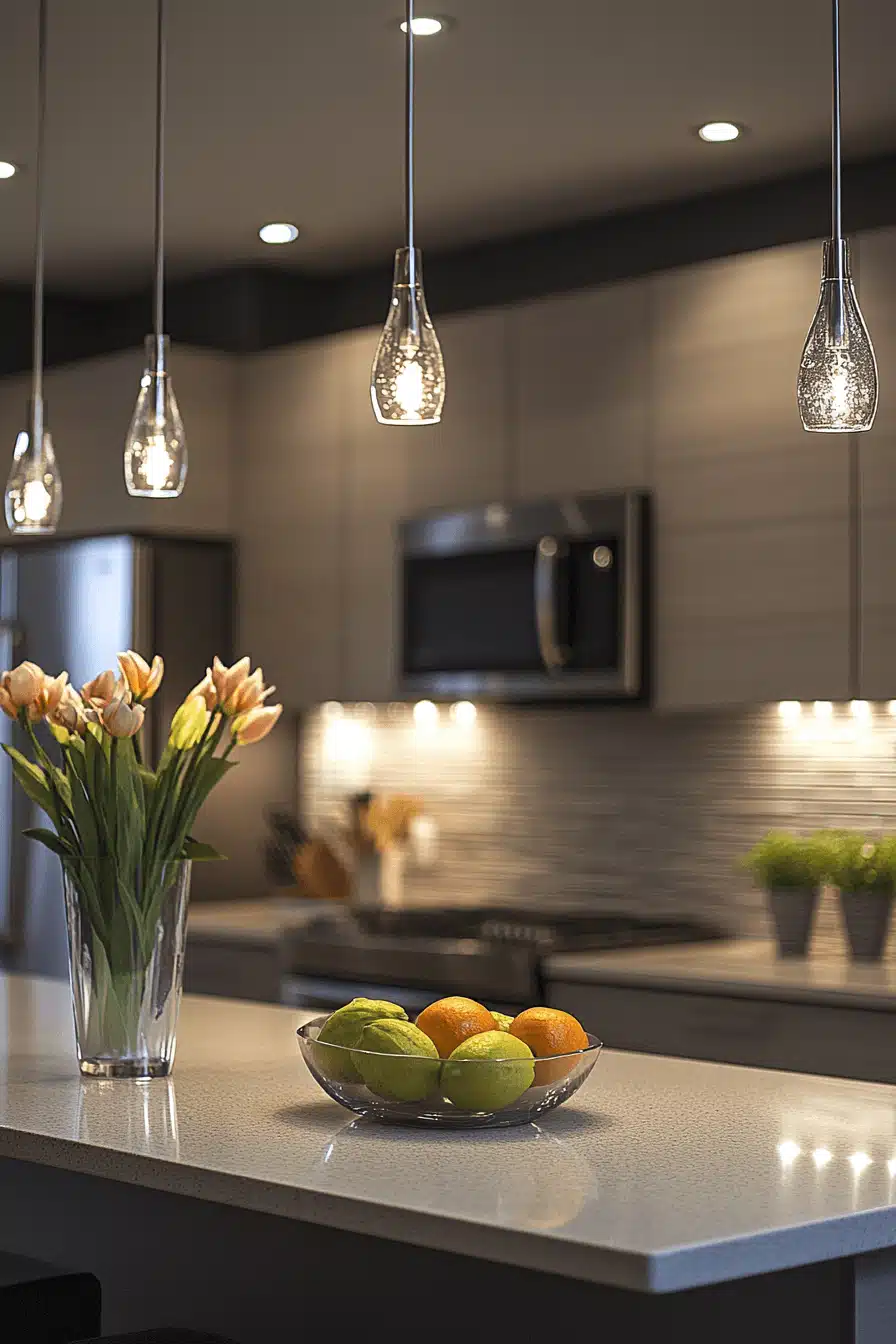 greige kitchen cabinets