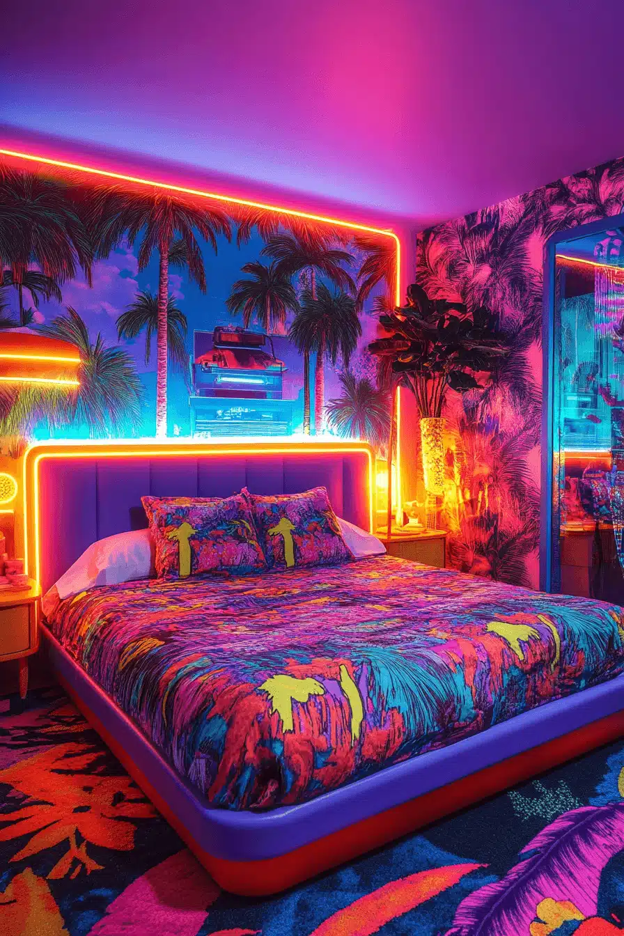 retro bedroom