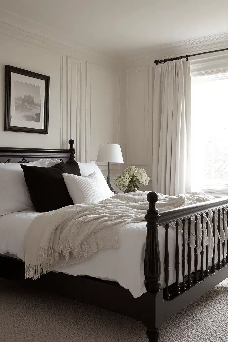 minimalistic vintage bedroom ideas