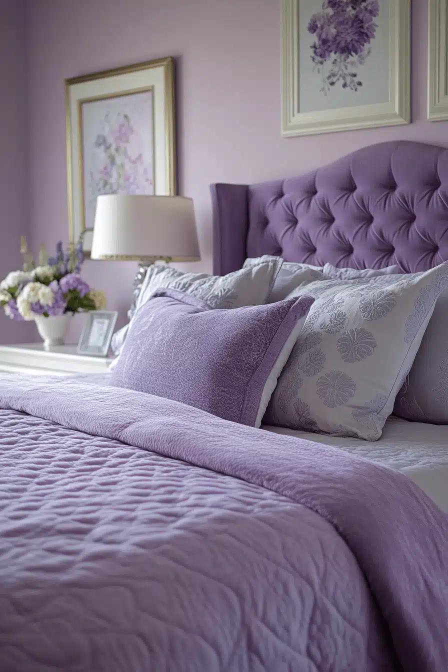 Soft Lavender Bedroom