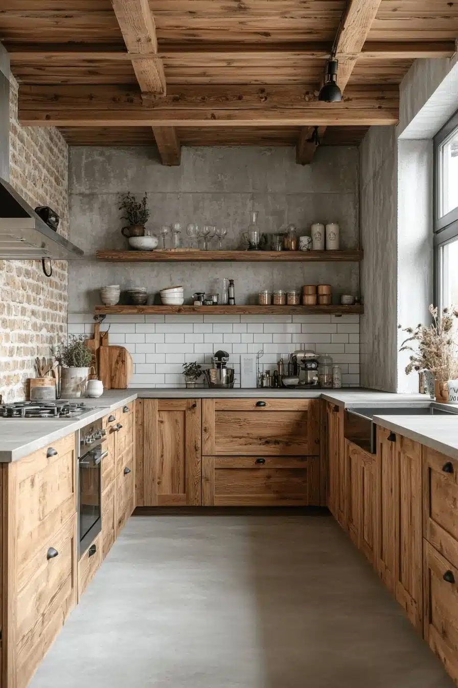 wooden kitchen cabinets