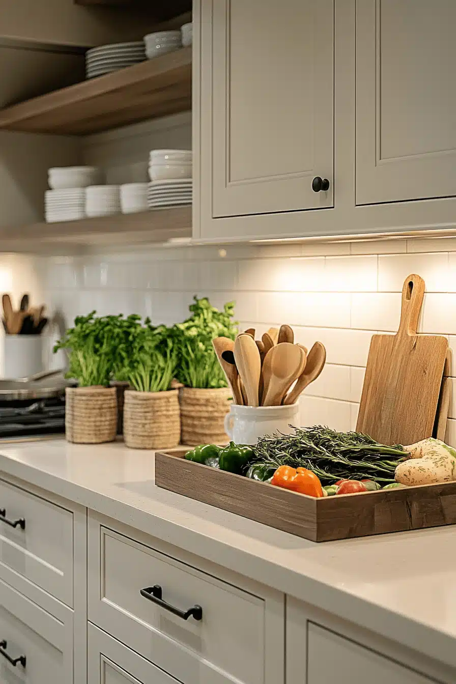 off white kitchen cabinets