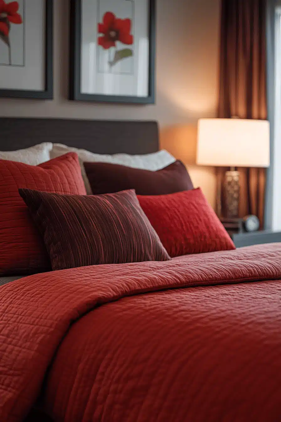 Red and black bedroom ideas