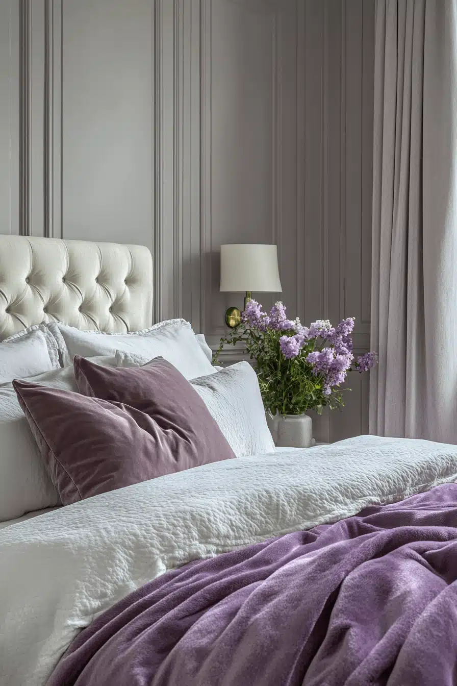 Purple Earthy Bedroom