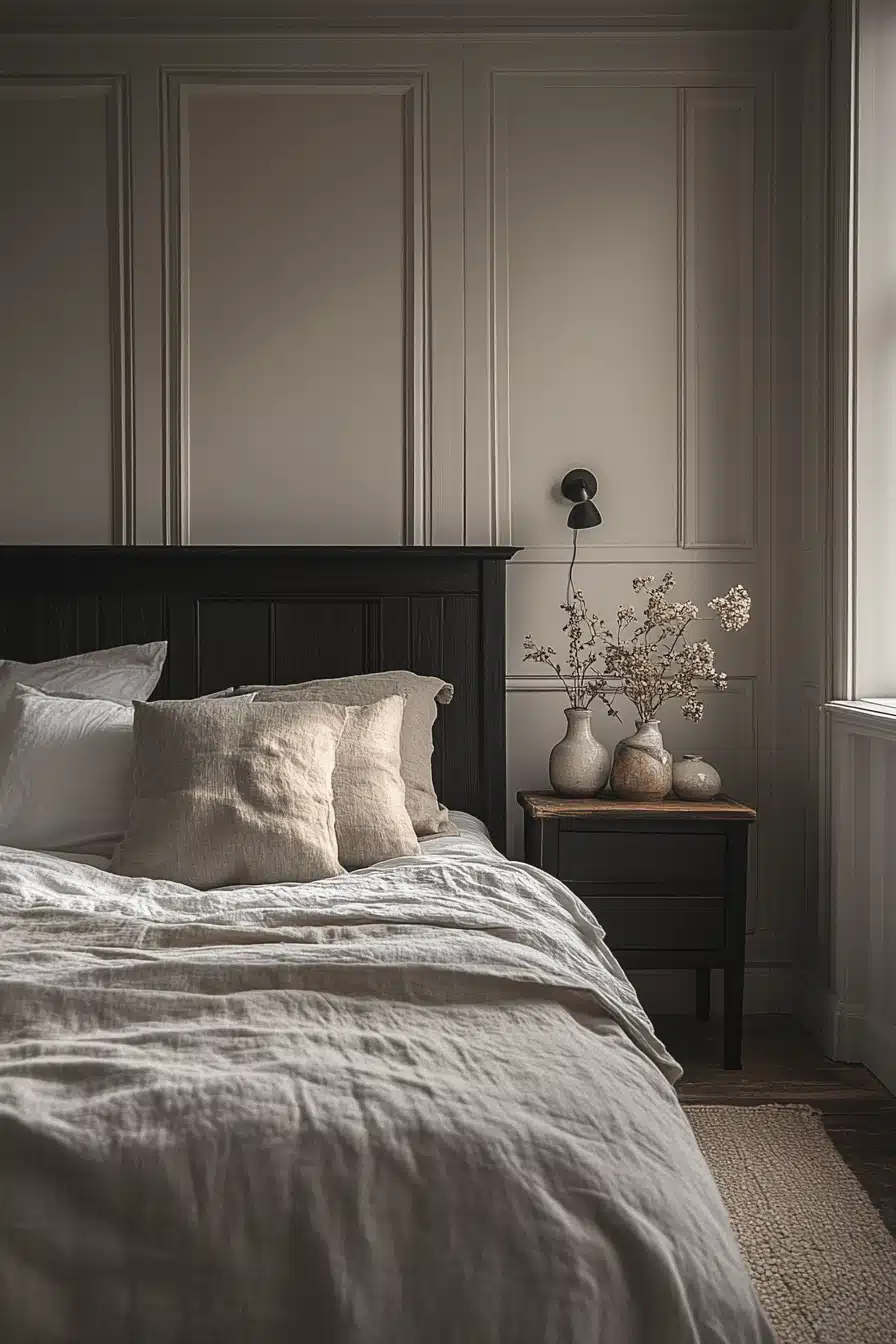 minimalistic bedroom ideas dark