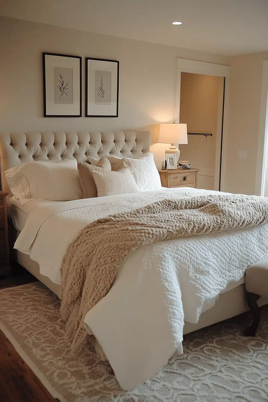 cozy neutral bedroom