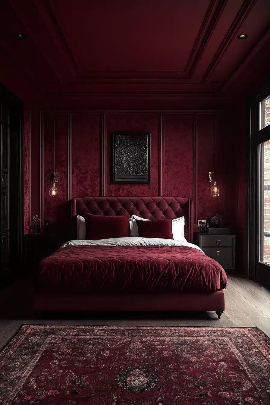 minimalistic bedroom ideas dark