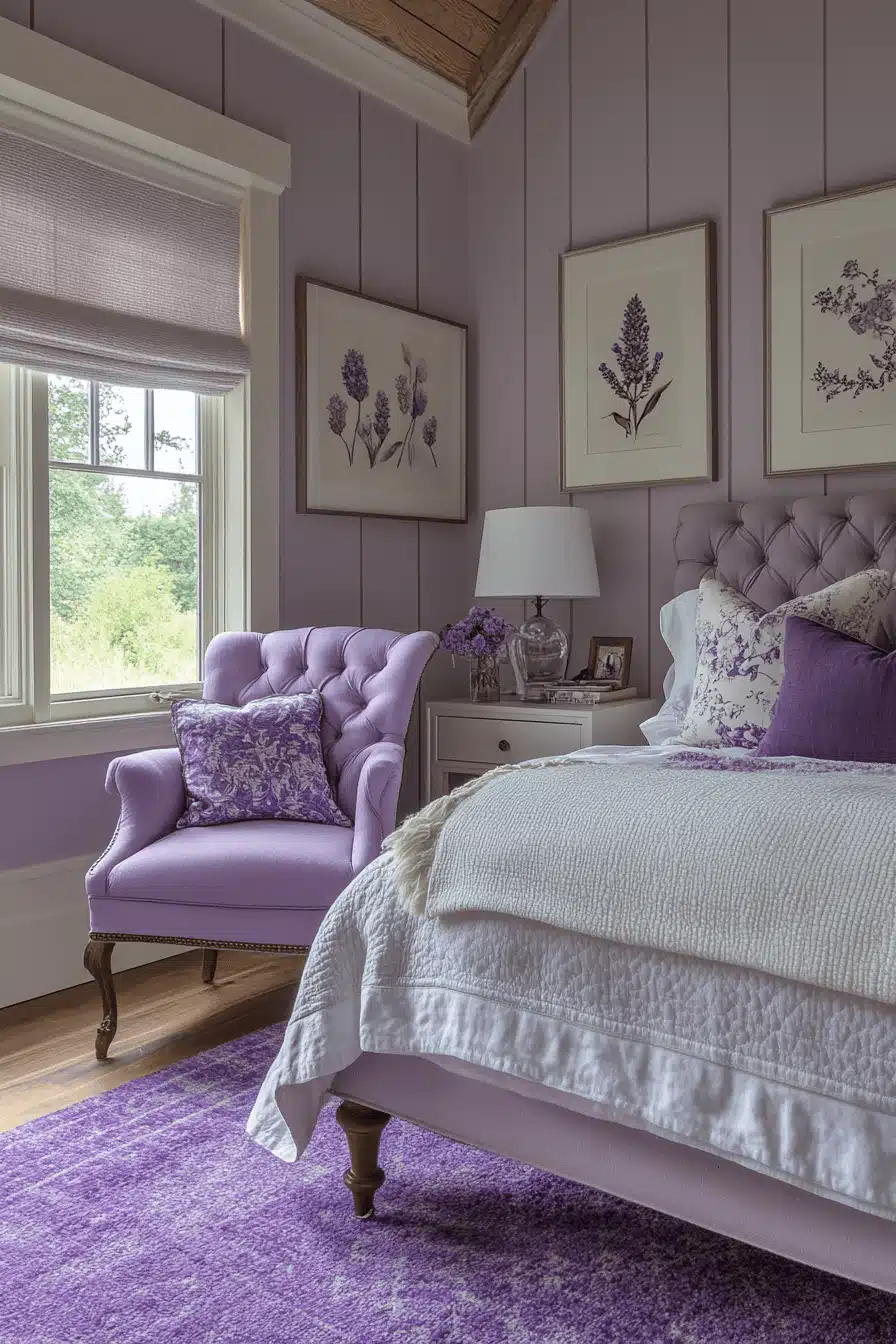 Soft Lavender Bedroom