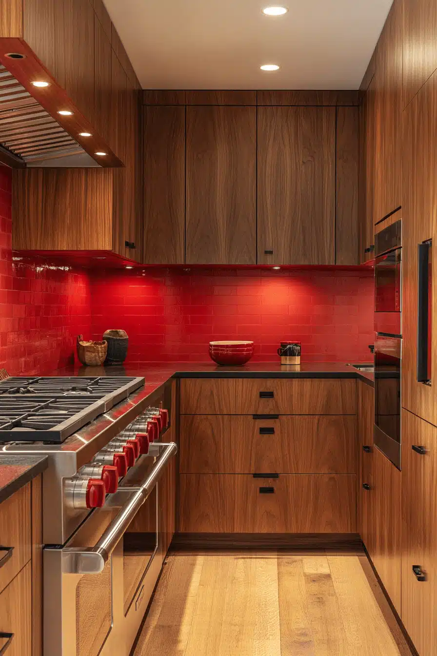 wooden kitchen cabinets