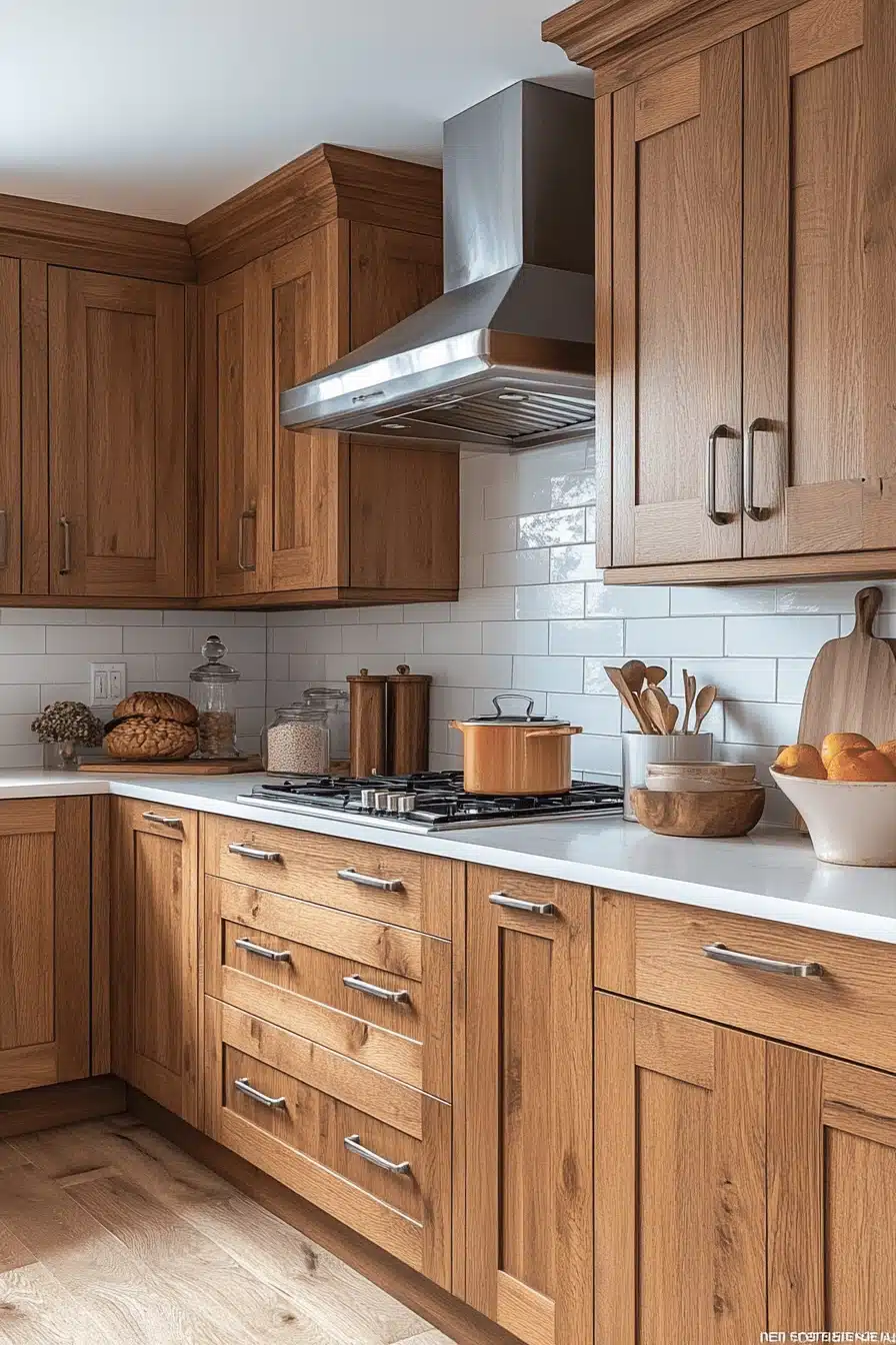 wooden kitchen cabinets
