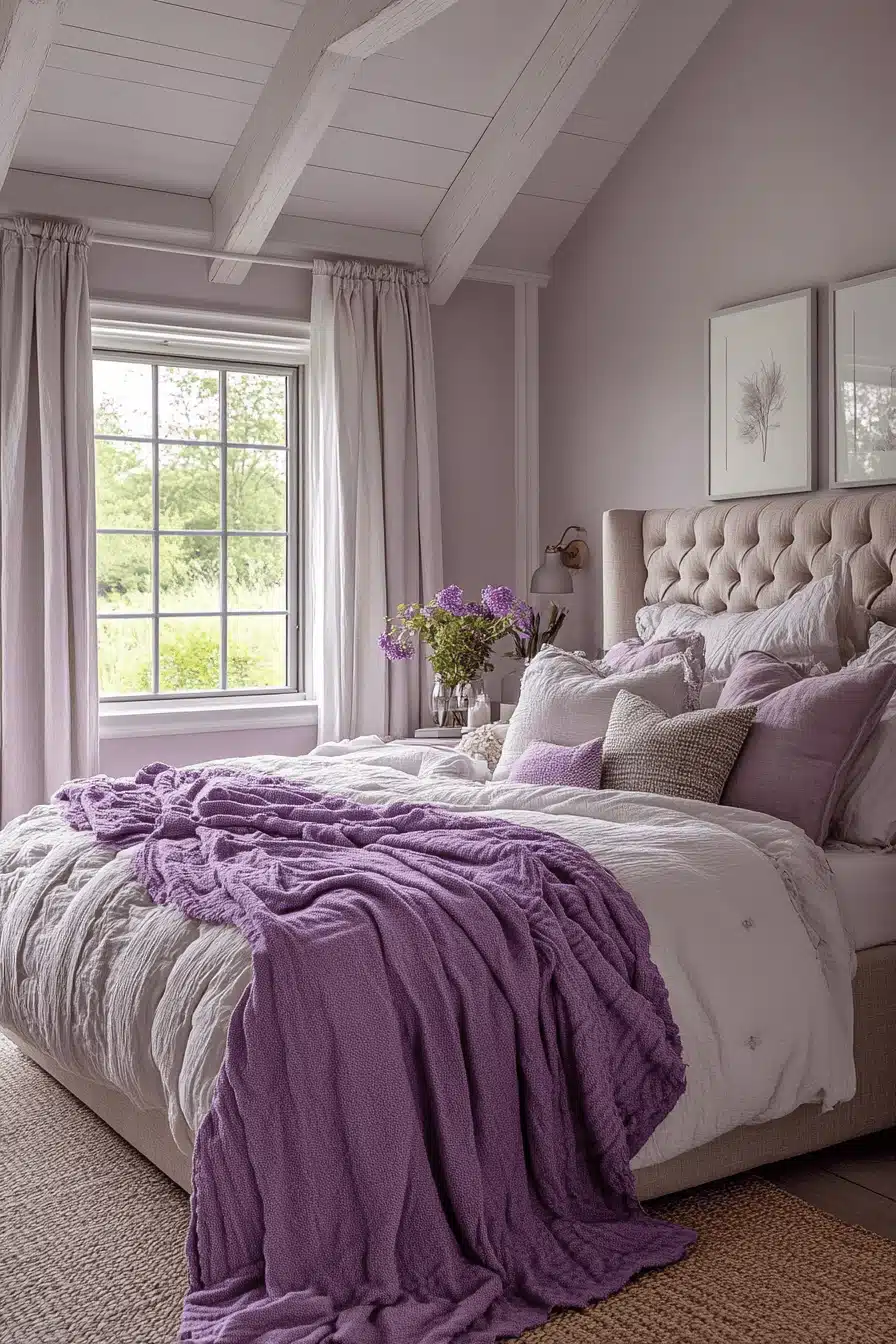 Soft Lavender Bedroom