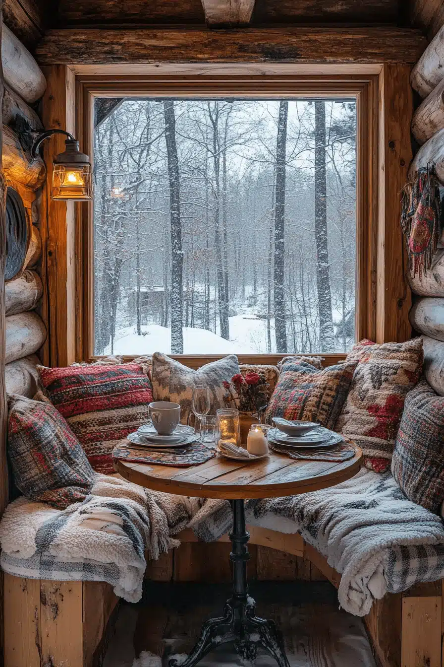 cozy winter cabin aesthetic