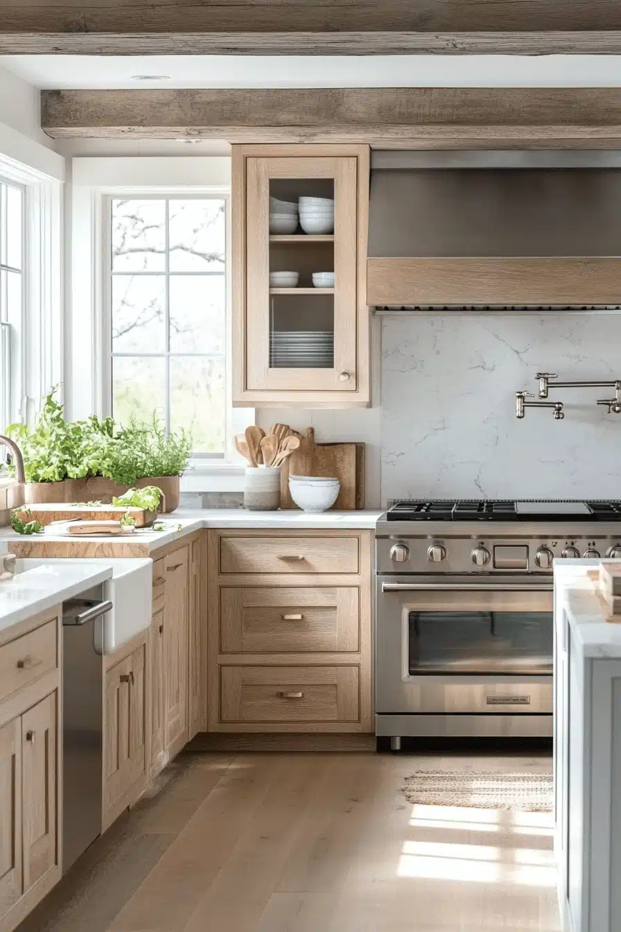 wooden kitchen cabinets