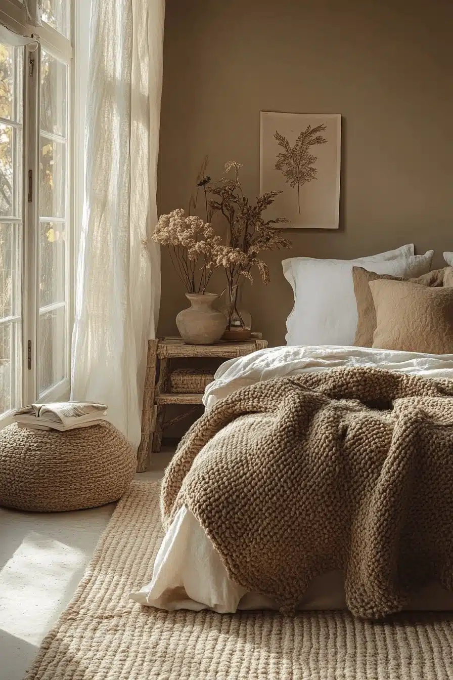 cozy neutral bedroom