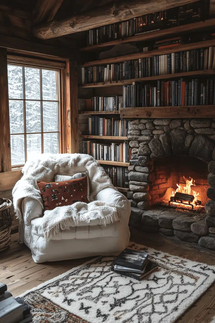 cozy winter cabin aesthetic