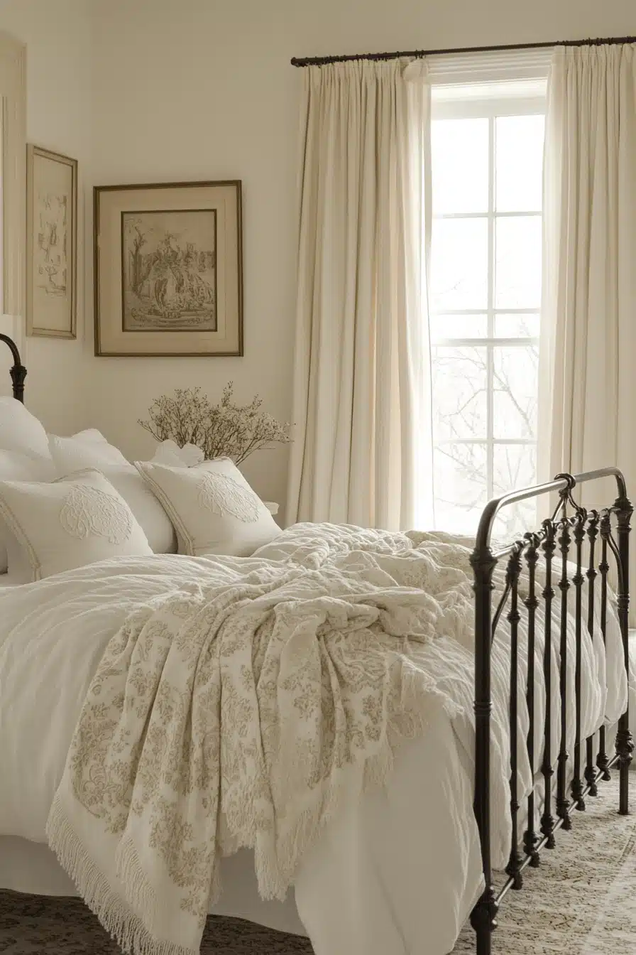 minimalistic vintage bedroom ideas