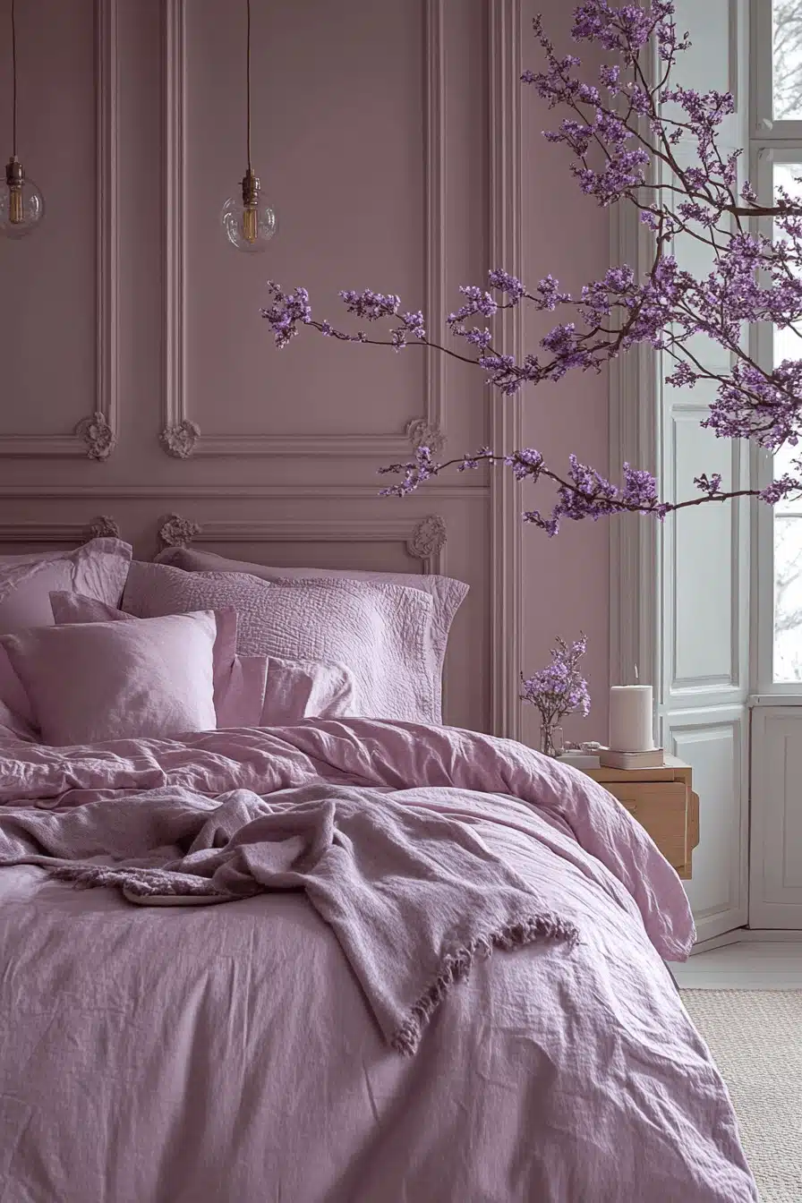 Soft Lavender Bedroom