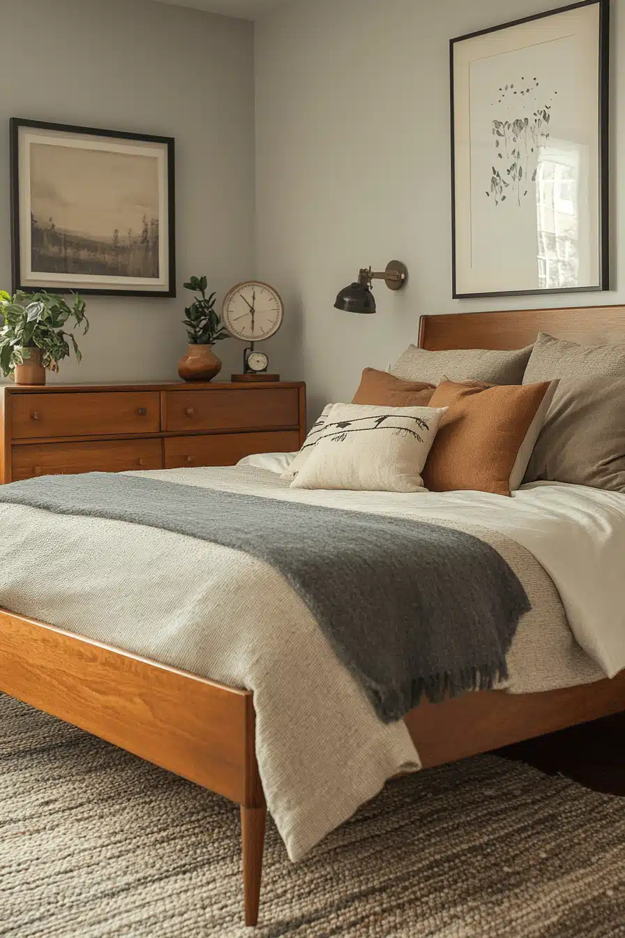 minimalistic vintage bedroom ideas
