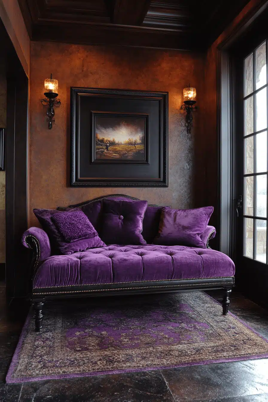 Purple Earthy Bedroom