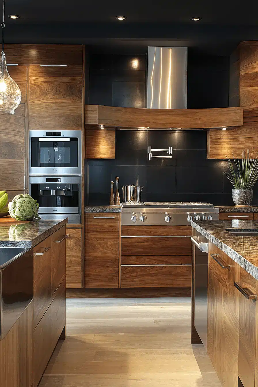 wooden kitchen cabinets