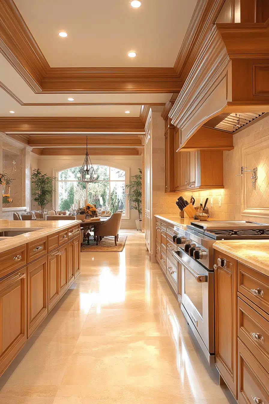 honey oak kitchen cabinets