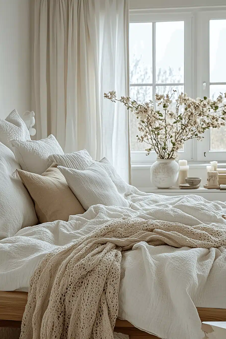 cozy neutral bedroom