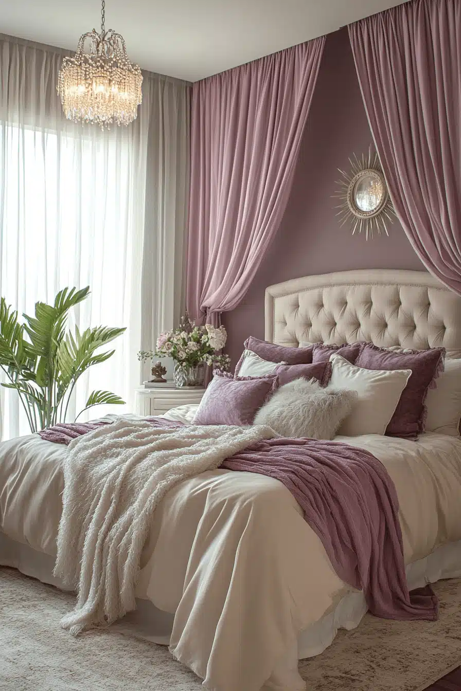 Purple Earthy Bedroom