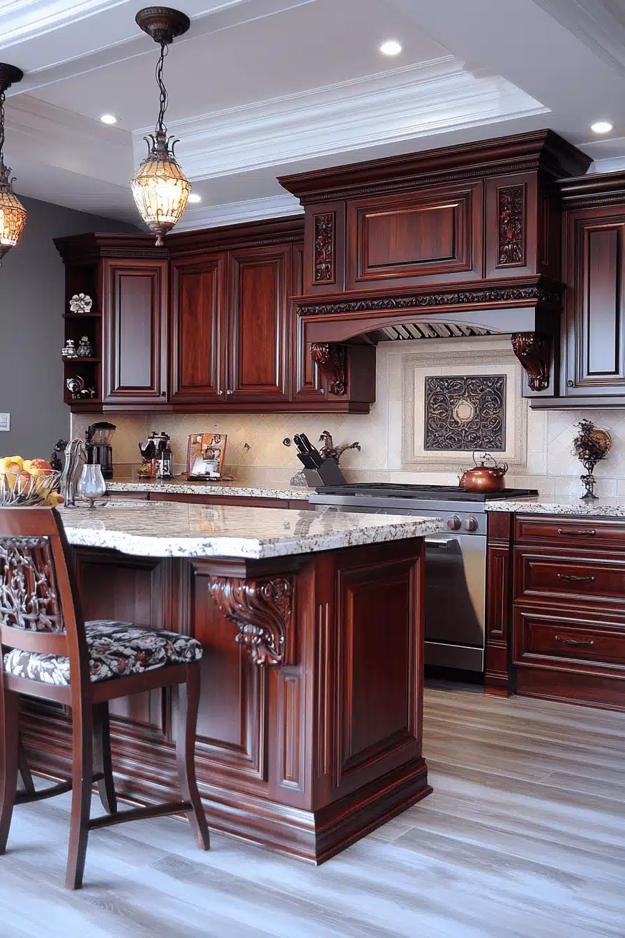 wooden kitchen cabinets