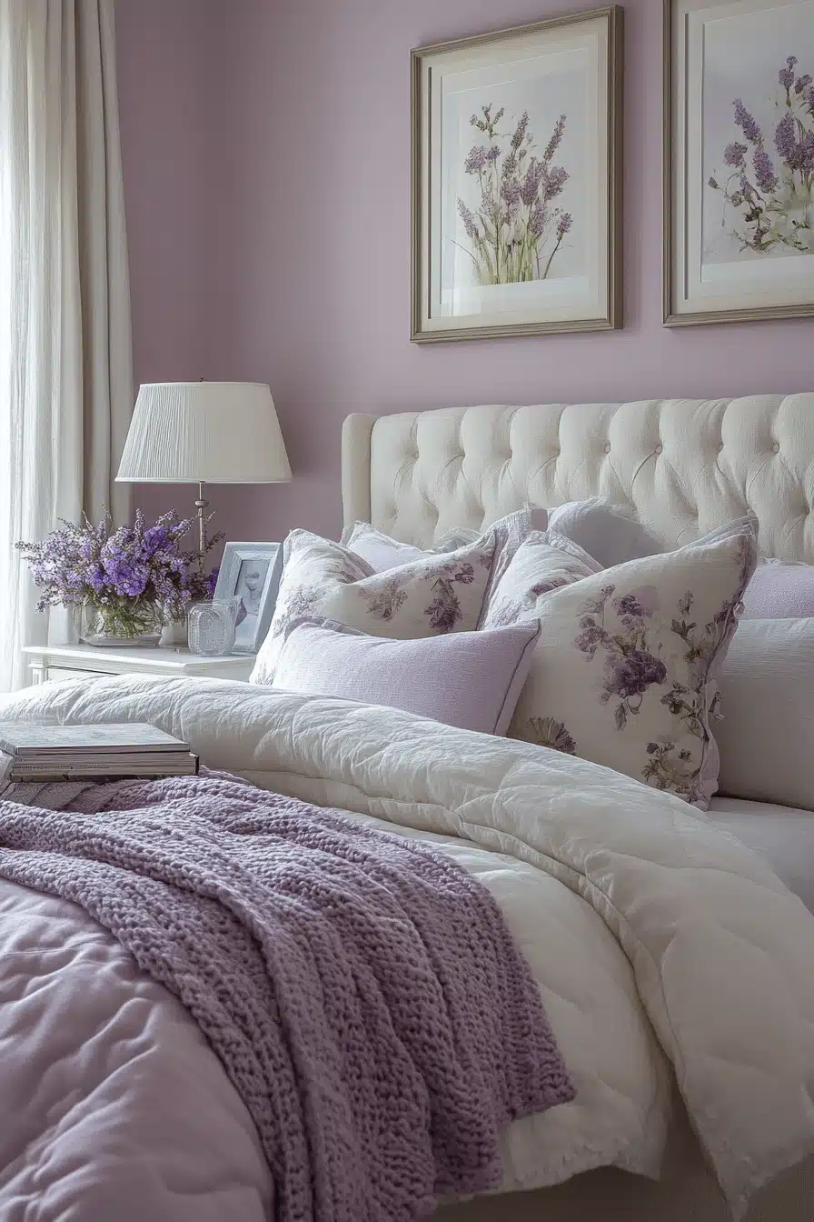Soft Lavender Bedroom