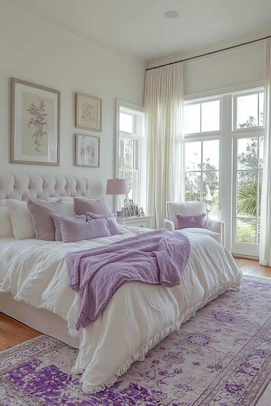 Soft Lavender Bedroom