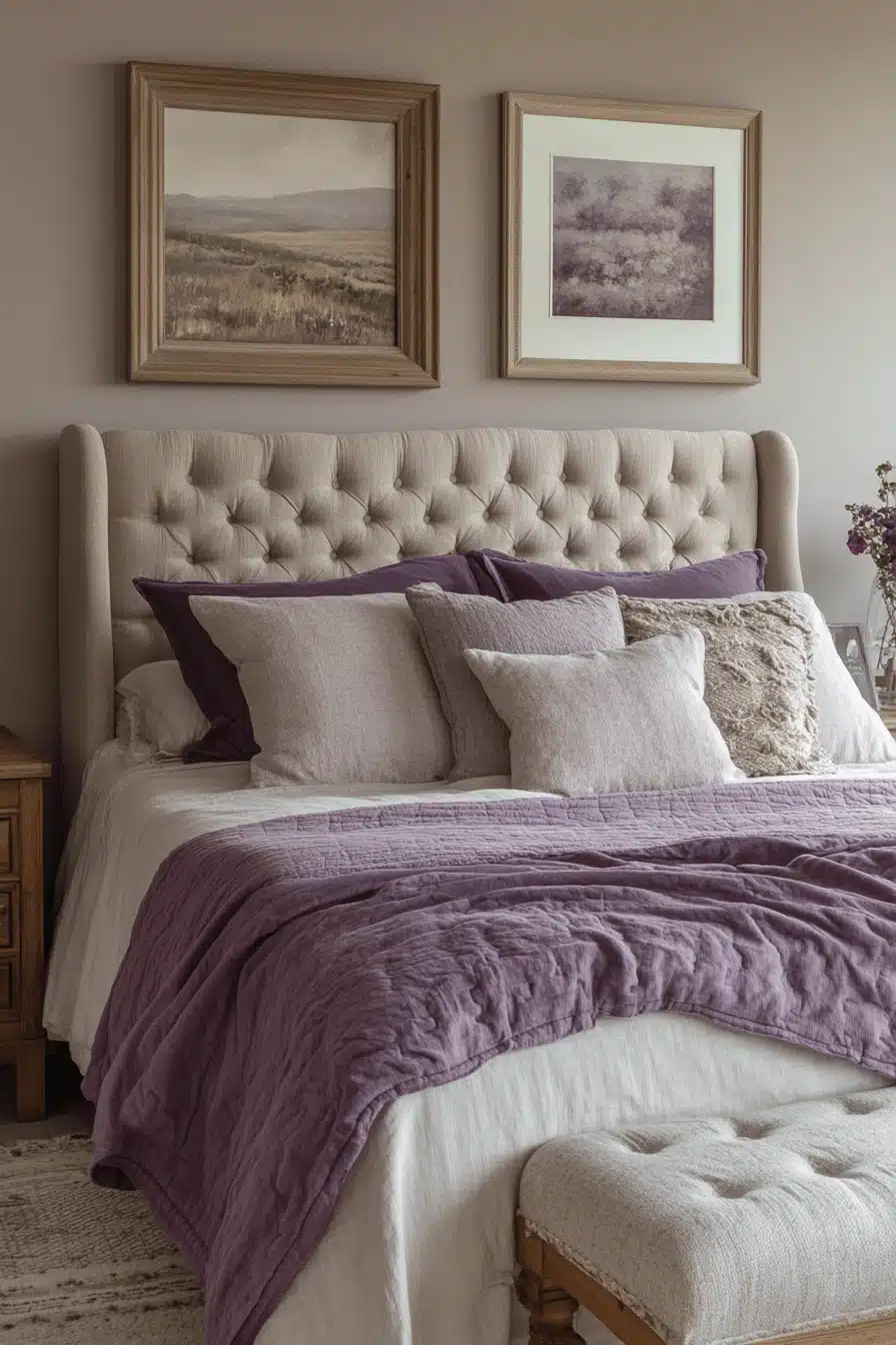 Purple Earthy Bedroom