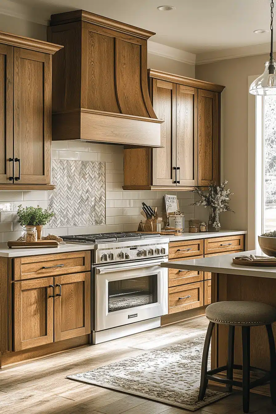 wooden kitchen cabinets
