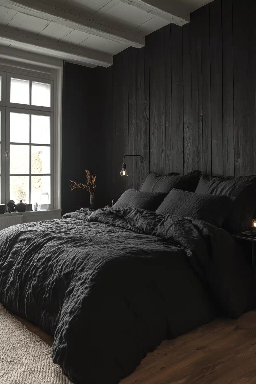 minimalistic bedroom ideas dark