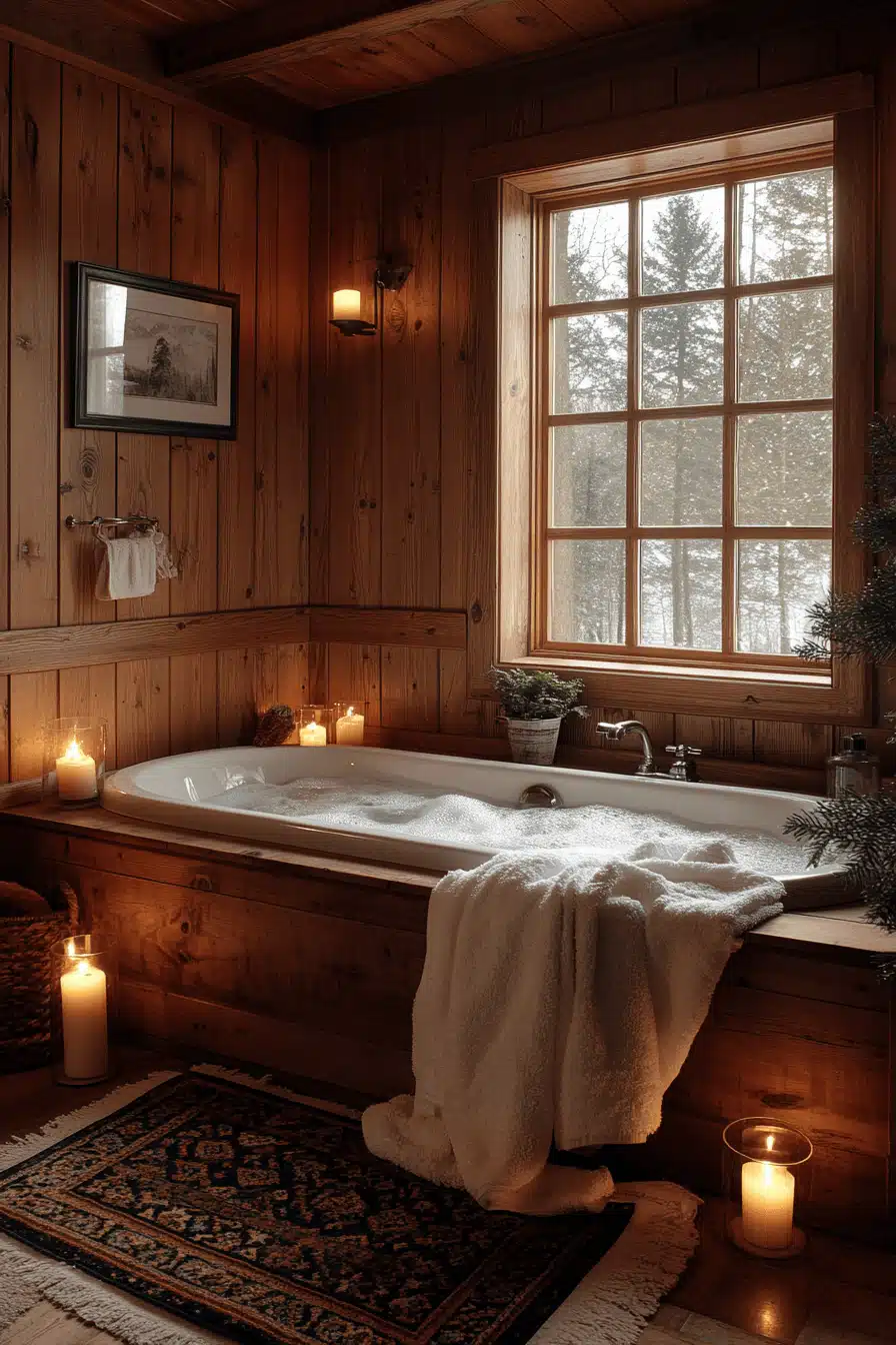 cozy winter cabin aesthetic