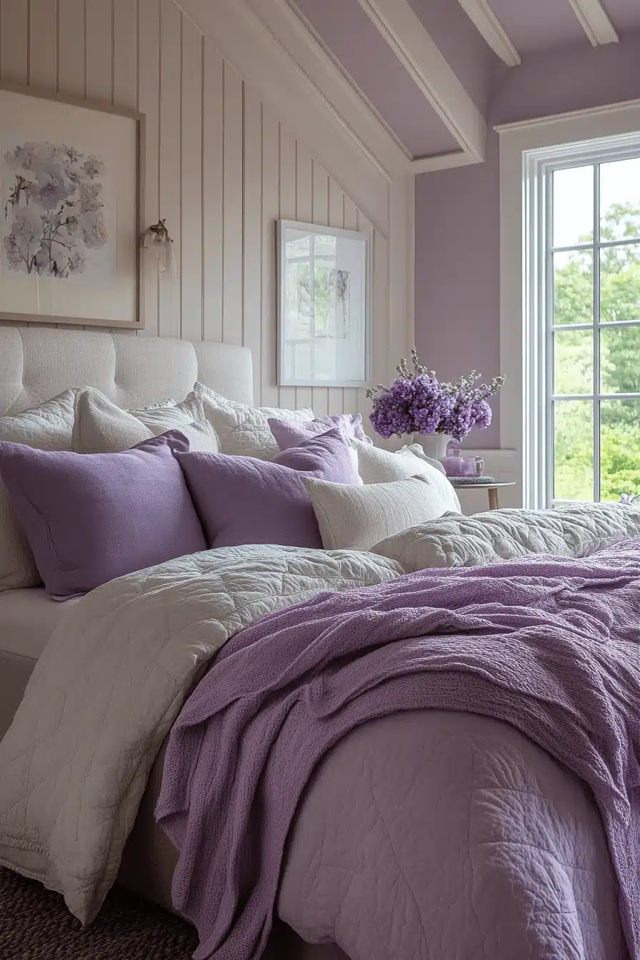 Soft Lavender Bedroom