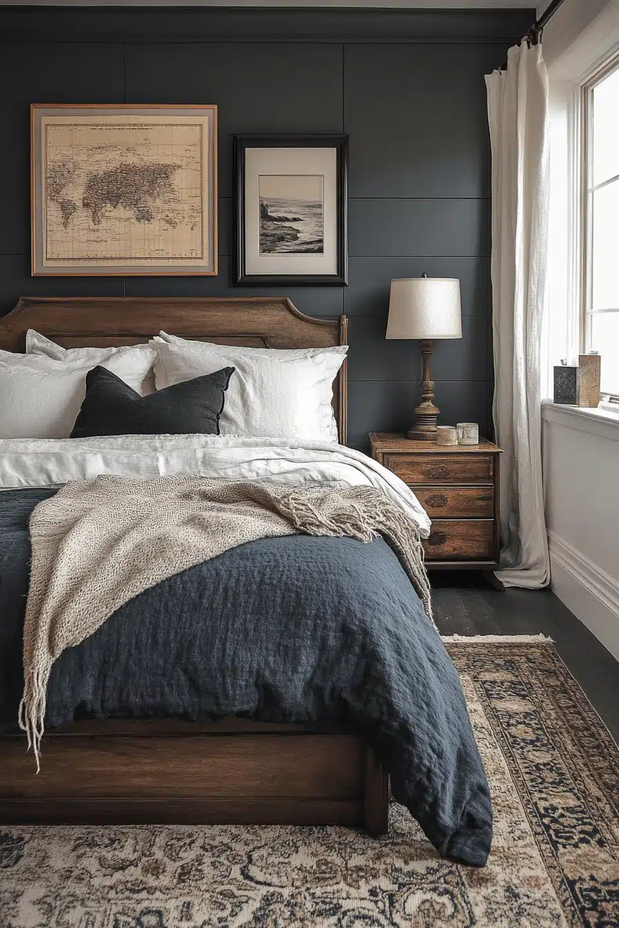 minimalistic bedroom ideas dark