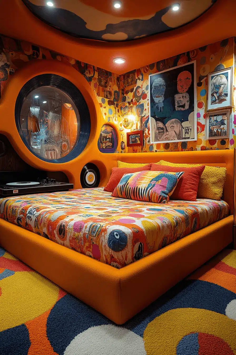 retro bedroom