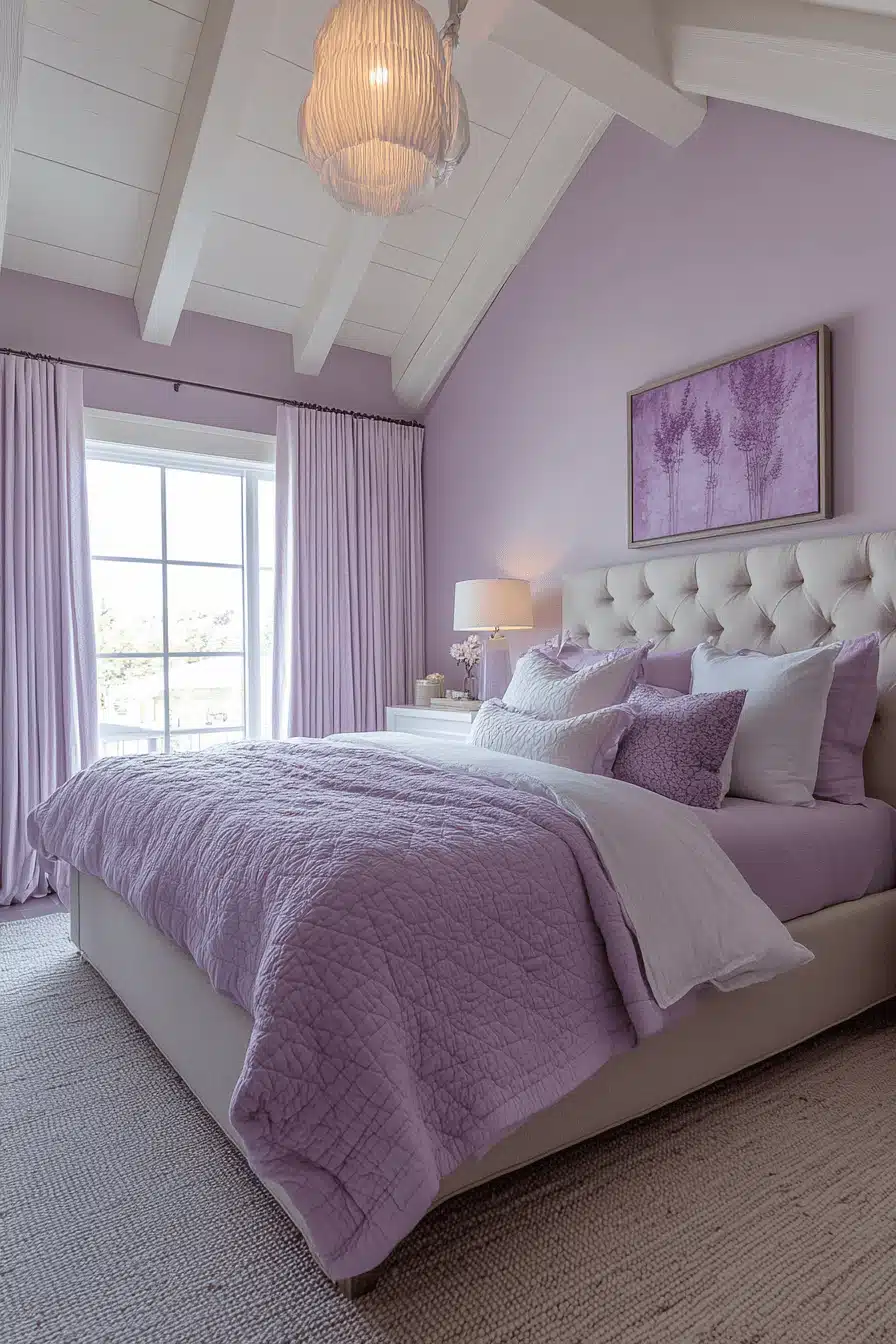 Soft Lavender Bedroom
