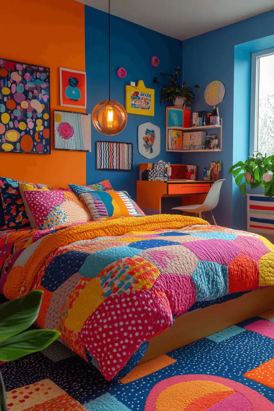 retro bedroom