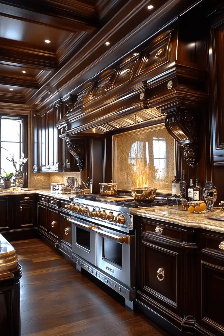 wooden kitchen cabinets