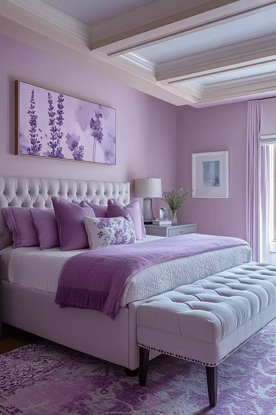 Soft Lavender Bedroom