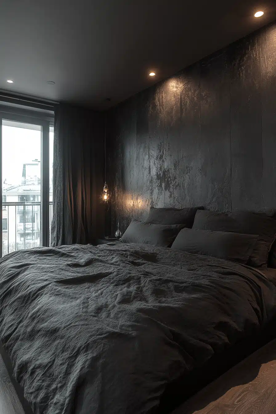 minimalistic bedroom ideas dark