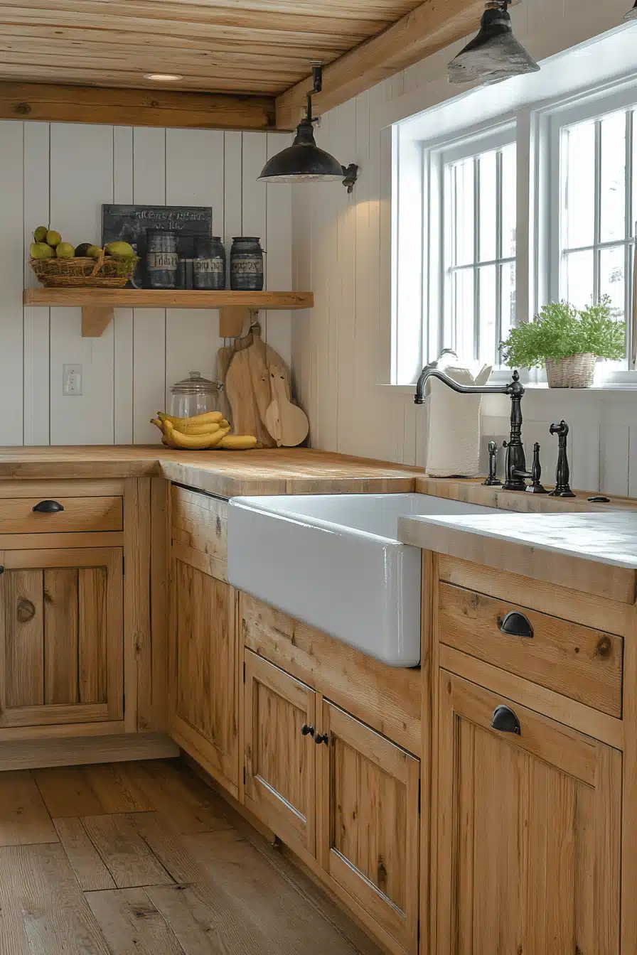 wooden kitchen cabinets