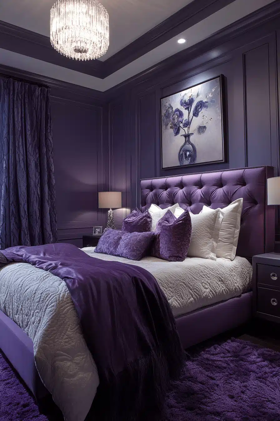 Purple Earthy Bedroom
