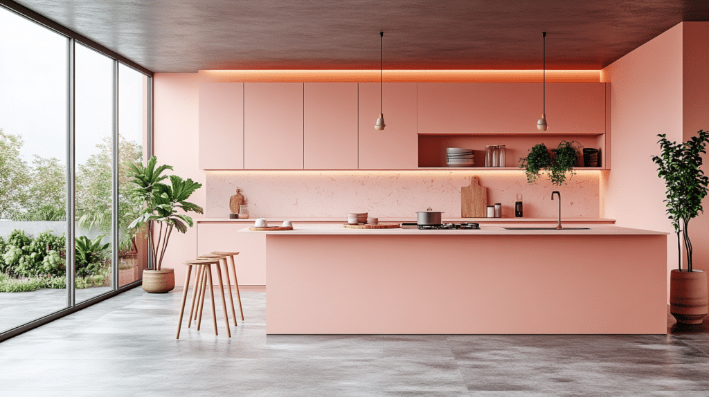 pink kitchen ideas decor