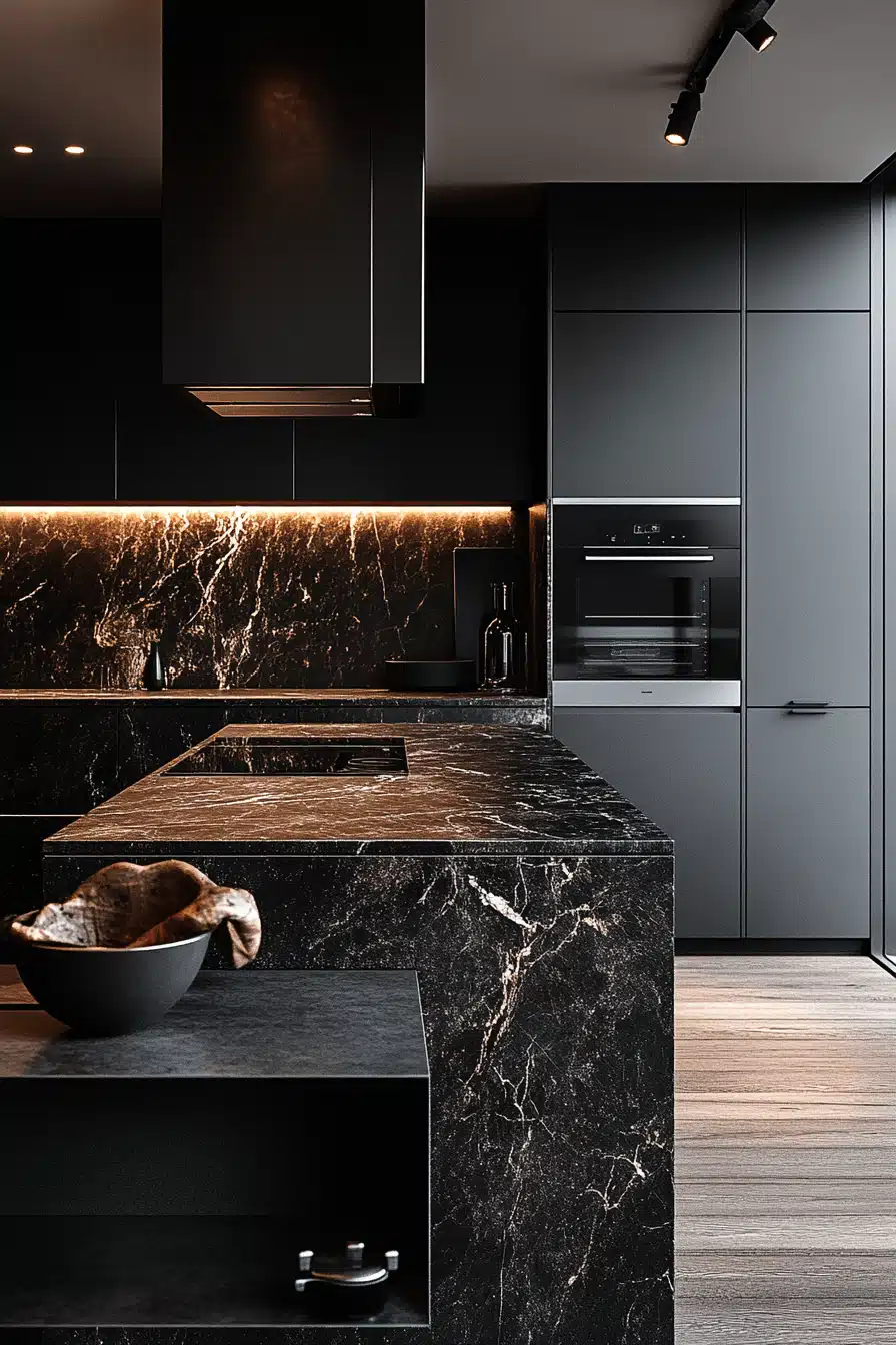 moody kitchen
