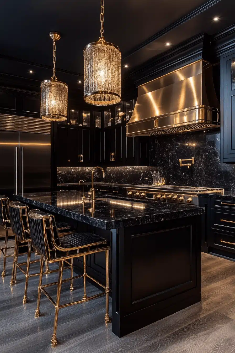 moody kitchen