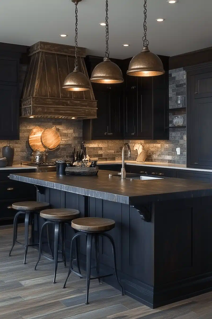 moody kitchen