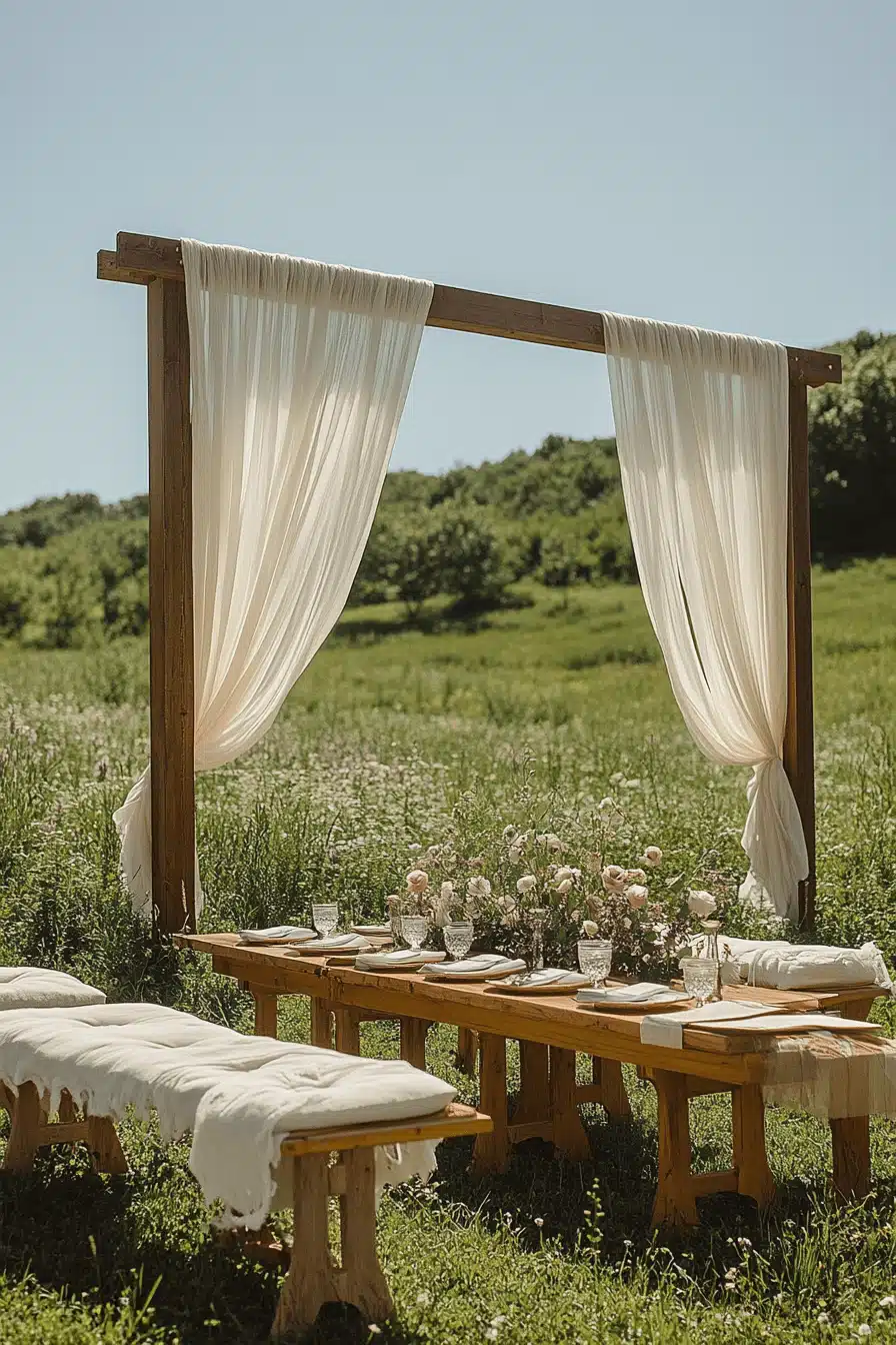boho rustic wedding decor
