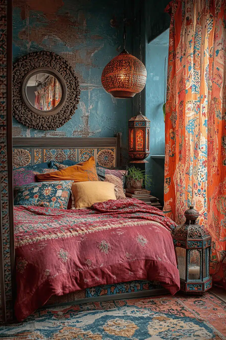 boho vintage bedroom